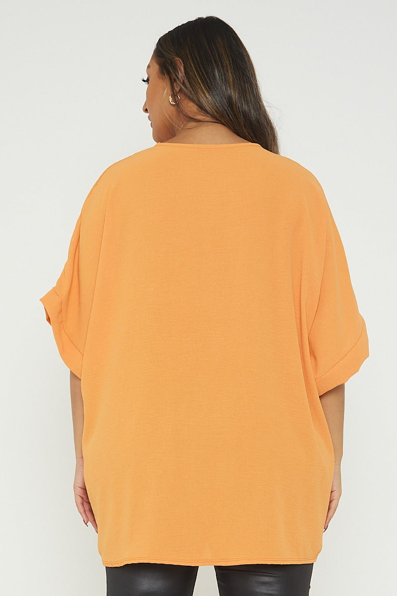 One Size Twist Front Top