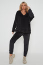 One Size Velvet Jumper and Jogger Loungewear Set